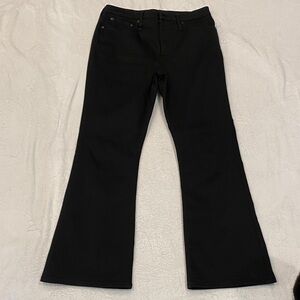 J. Crew Black Skinny Flare Jeans